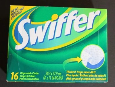 Swiffer 16 Ct Paños Desechables 8.5 x 11 Nuevo en Paquete Limpieza Hogar Foto 1 de 4