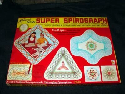Vintage Kenner SUPER SPIROGRAPH game - 100% Complete Very Nice Contents (Set 10) - Image 1 of 4