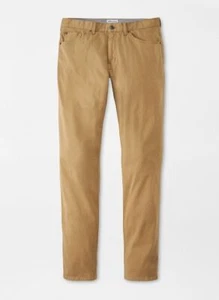 ***NUEVO CON ETIQUETAS*** Pantalón Peter Millar Satén Cinco Bolsillos - Caqui - Imagen 1 de 1