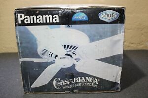 Casablanca Panama II Ceiling Fan XTR 4 Speed Snow White New Old Stock 6611F 