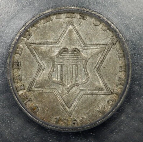 1858 Three Cent Silver 3c ICG - EF40 XF40 Super original! Cover