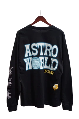 Travis Scott Astroworld Tour - Popcorn Long Sleeve Tee (93665-437) Size S-2XL - Image 1 of 2