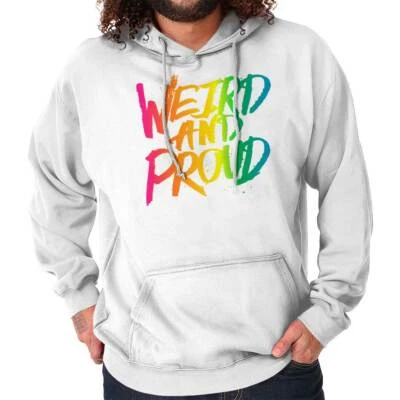 Genial LGBT Raro y Orgulloso Orgullo Gay Arco Iris Sudadera con Capucha Hombres Mujeres Foto 1 de 4