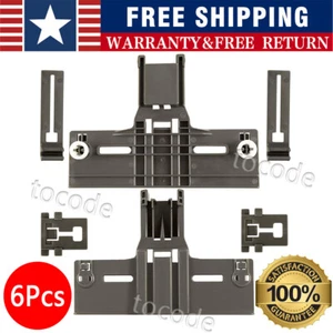 6PACK W10350376 Dishwasher Upper Rack Adjuster for Kenmore Whirlpool Kitchen Aid - Picture 1 of 10