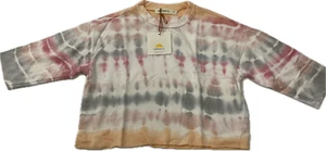 Fairwell Hermosa Pullover Crop Top Girls Size 6 Multicolor Tie Dye Modal Horizon - Picture 1 of 12