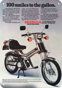 1982 Honda Urban Express Deluxe Roller Motorrad Deko Nachbau Blechschild - Bild 1 von 1
