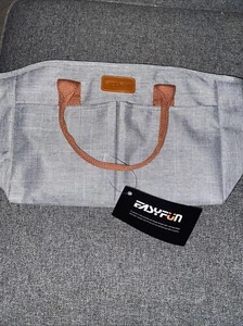 Insulated Lunch Bag Handbag Style Large Grey New W Tag - Picture 1 of 7