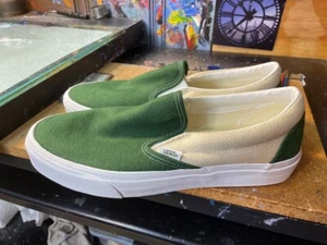 Vans Clásico Sin Cordones Sarga Turtledove Verde Talla US 11.5 Hombres Nuevo VN0A5JLXCOB - Imagen 1 de 6