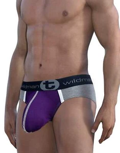WildmanT Modal Big Boy Pouch Brief Purple - Picture 1 of 8