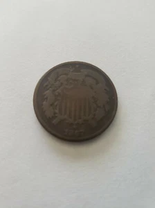 1867 Two Cent Piece - Picture 1 of 2