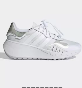 Adidas Originals Choigo Running Womens Size 5 Cloud White Silver FY6499 New Rare - Picture 1 of 11