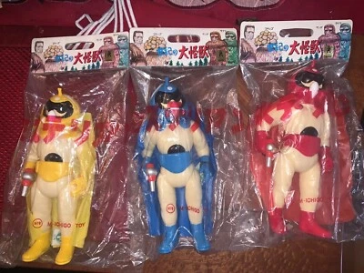 Mysterians  Red Blue Yellow Seal With Header Cards  MARUSAN USA Seller M1 Go - Image 1 of 4