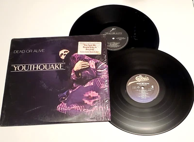 Dead or Alive Youthquake LP + You Spin Me Round 12" 45 rpm single 1985 Epic VG+ - Image 1 of 4