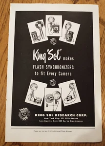 1949 Universal Photo Almanac KING SOL Flash Synchronizer Camera Print Ad - Picture 1 of 1