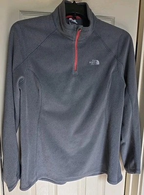 Pullover polar para mujer The North Face 1/4 cremallera L/S GRIS (Talla XXL) USADO Foto 1 de 4