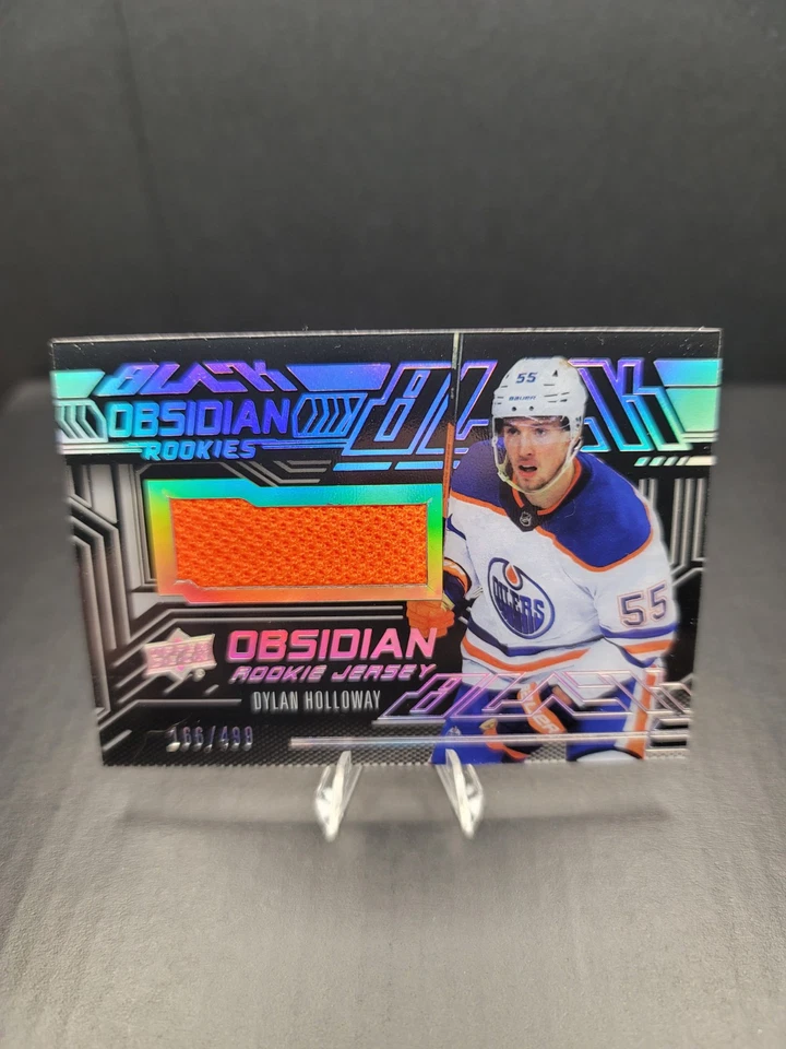 2022-23 Upper Deck SPX Black Obsidian RC Jersey Dylan Holloway #ORJ-DH 166/499 - Image 1 of 2
