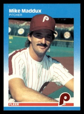 1987 Fleer Mike Maddux #179 Rookie Philadelphia Phillies - Image 1 of 2