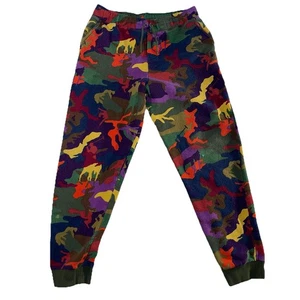 Polo Ralph Lauren Pants Boys XL 18-20 Multicolor Camo Fleece Joggers Sweatpants - Picture 1 of 8