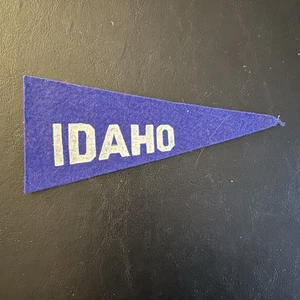 Vintage Idaho Souvenir Mini Felt Pennant 7.25” Blue - Picture 1 of 3