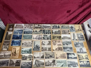 Postcards Job Lot 130+ vintage antique mix  b&w sepia uk overseas  1940s onwards - Foto 1 di 24