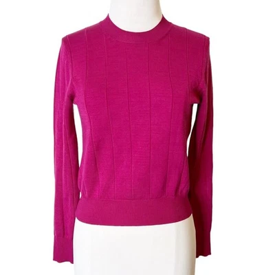 Rachel Comey Fuschia pink cropped sweater sz XS silk blend - Image 1 of 4