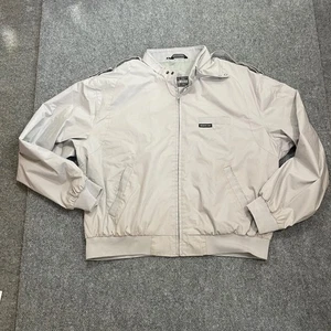 Chaqueta de bombardero gris XL Members Only para hombre con cremallera estilo clásico retro retro retro - Imagen 1 de 12