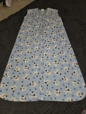 Halo Baby Fleece Sleep Sack Size Large 12-18 Months 22-28 Lbs Blue Puppy Dog - Image 1 of 4