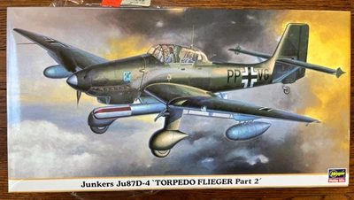 1/48 Hasegawa Junkers Ju87D-4 'Torpedo Flieger Part 2' WWII German Stuka Bomber - Image 1 of 4