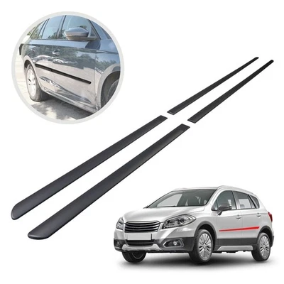 para Toyota Verso-S (XP120) 2011-2015 Molduras de las puertas laterales Negro - Imagen 1 de 4