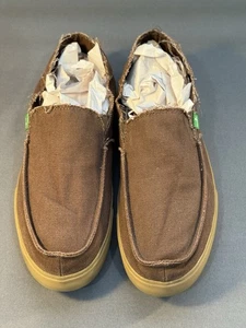 Sanuk Rounder Hobo Hanf Braun Freizeit Slipper Schuhe Herren Größe 13 - Bild 1 von 18