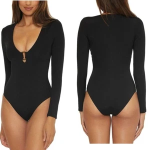 NEW Trina Turk Women's Standard Monaco Paddle One Piece Swimsuit Black Small - Picture 1 of 8