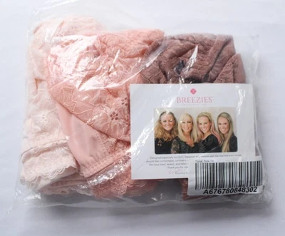 Paquete de 3 sujetadores de encaje Breezies Plus soporte suave sin cables LB3 tonal talla 3X para mujer Foto 1 de 4