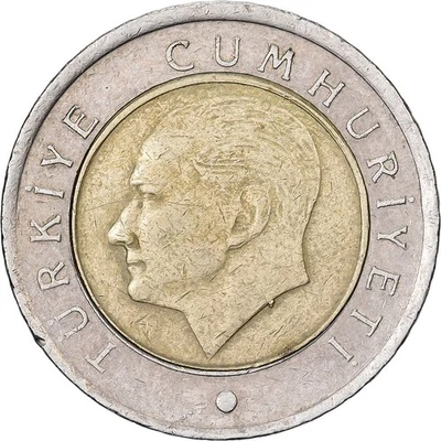 [#1223347] Turkey, 50 Kurus, 2011, Bi-Metallic, EF, KM:1243 - Image 1 of 2