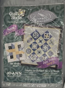 NEW 2000 JoAnn Fabrics Century Quilt Block #7 Quilting Kit July Vintage 17059 - Picture 1 of 2