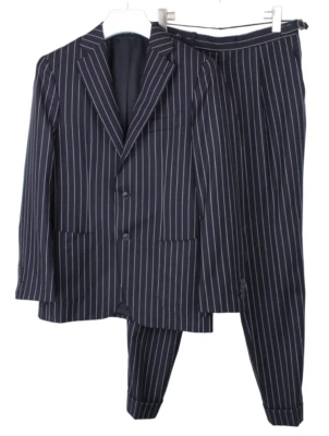 SUITSUPPLY Havana Patch FL Slim / Vigo Suit Men's UK 38 Wool Pinstriped - Image 1 of 4