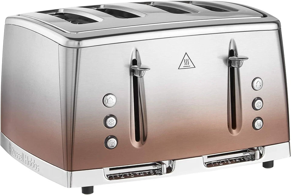 Russell Hobbs Eclipse Copper Sunset 4 Slice Toaster - Image 1 of 4
