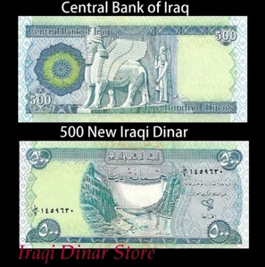 1000 IRAQI DINAR (2 X 500 Dinar Notes) Uncirculated IQD - Only 29 Sets Left - Picture 1 of 4