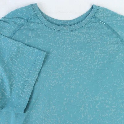 CAMISETA HOMBRE LULULEMON METAL VENT TECH 2.0 DISTORSIONADO RUIDO BRISA ESCUDO AZUL M Foto 1 de 4
