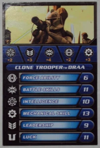 Star Wars Galactic Battle Game Card Clone Trooper Draa 2010 - Bild 1 von 2