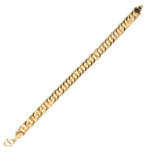 Rapper Bracelet Gold Hip Hop Bracelet Men Link Chain Bracelet - Picture 1 of 12