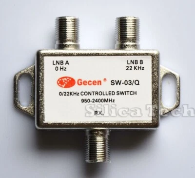 Gecen 2pcs 22KHZ tone switch for satellite dish cable - Image 1 of 4