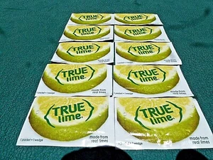 True Lime 10-Packets Powdered Caffeine Free Made From Real Lime Taste Of 1 Wedge - Picture 1 of 12