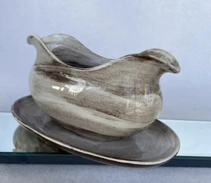 California Pottery SANTA ANITA Vreni gravy sauce serving bowl with double spout - Picture 1 of 13