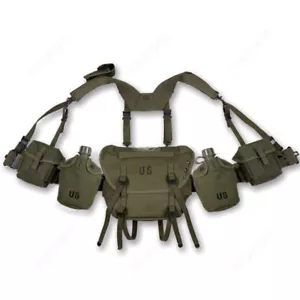 WWII US Army Vietnam War M1956 M1961 M14 Equipment Ammo Pouch Rescue Bag Set - Picture 1 of 3