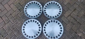 Saab 99/900 stainless steel wheel trims x 4 - Picture 1 of 2