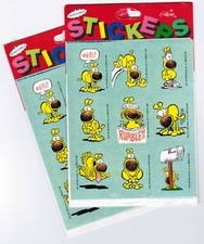 2 NEW packs Grimmy Mother Goose & Grimm Vintage 1989 Stickers!  Expressions