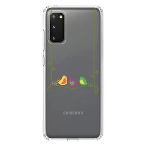 Clear Case for Galaxy S (Pick Model) Colorful Birds Cartoon on a Vine - Picture 1 of 12