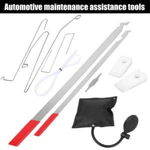9pcs Car Door Open Unlock Repair Tool Kit Key Lost Lock Out Emergency Air Pump - Picture 1 of 10