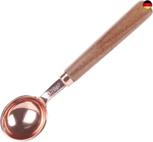 kaffeelöffel portionierer, kaffeedosierlöffel mit holzgriff, edelstahl d - Bild 1 von 8