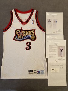 allen iverson game worn jersey